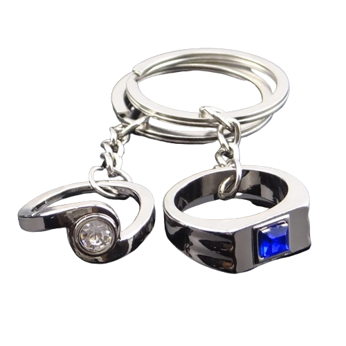 Ring Couple Keychain
