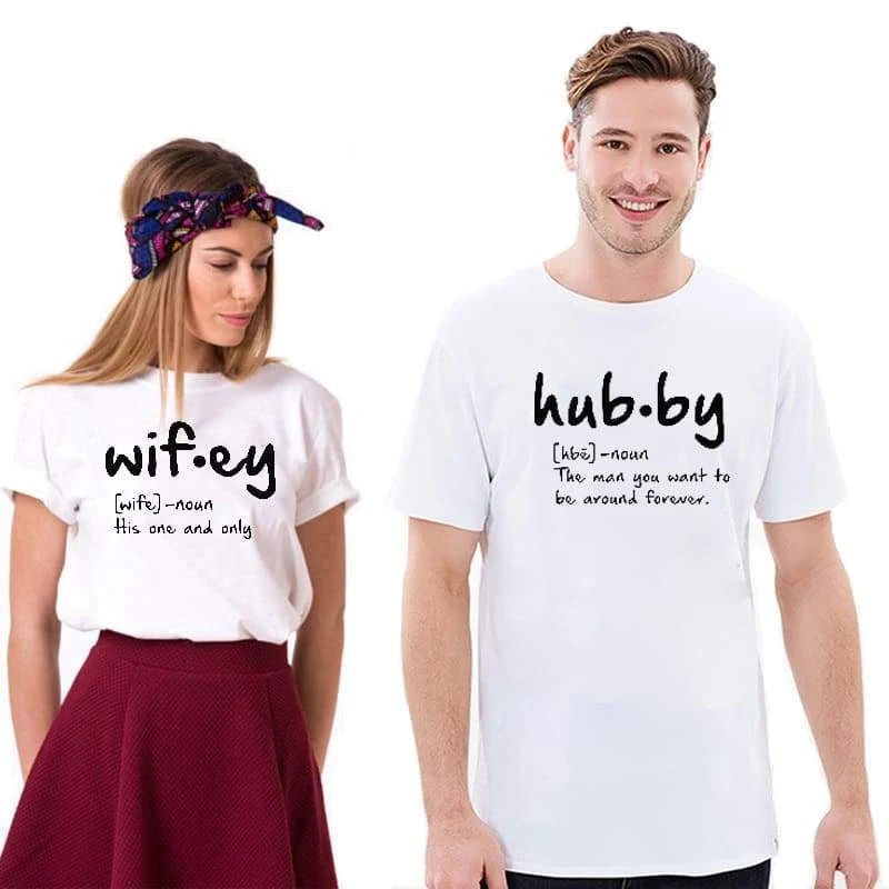 Funny Hubby Wifey Couple Shirt - Image 4