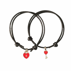 Heart Lock And Key Couple Bracelet