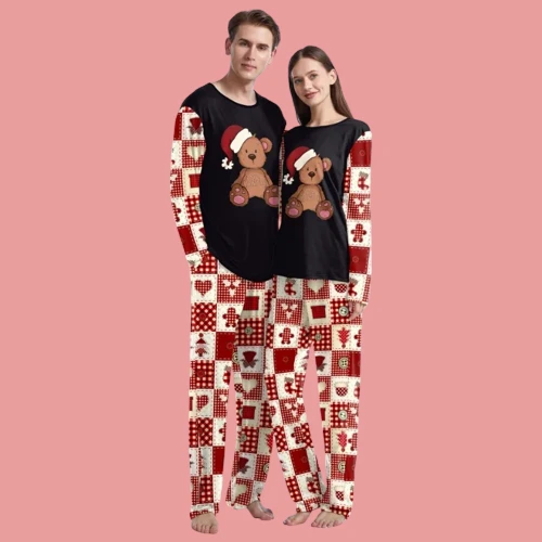 Bear Christmas Pajamas For Couples
