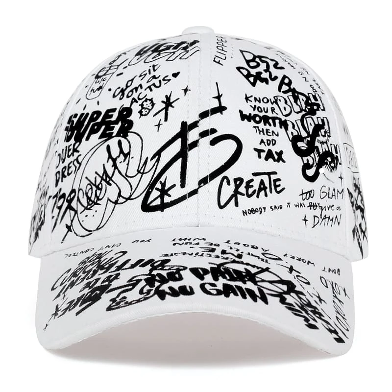 Graffiti Matching Couple Hats - Image 2