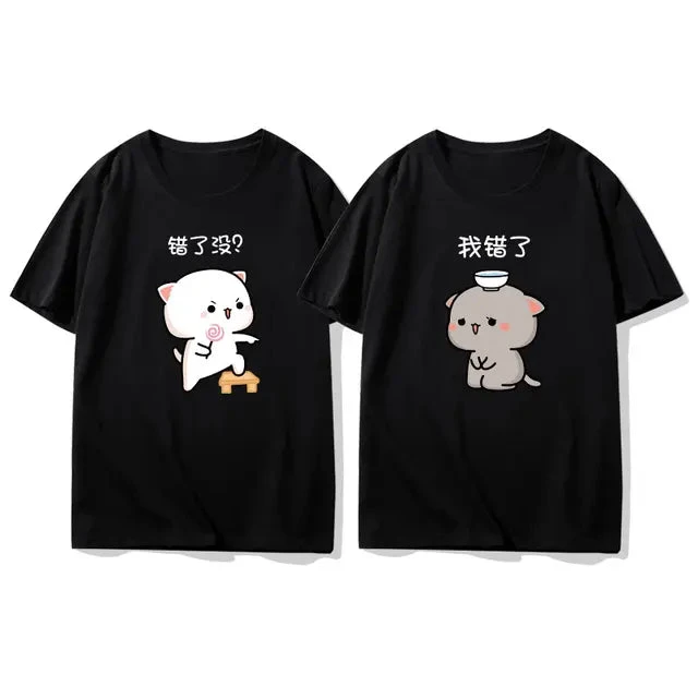 Cat Funny Couple T Shirts - Image 3