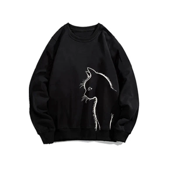 Cat Matching Couple Sweatshirts - Image 3