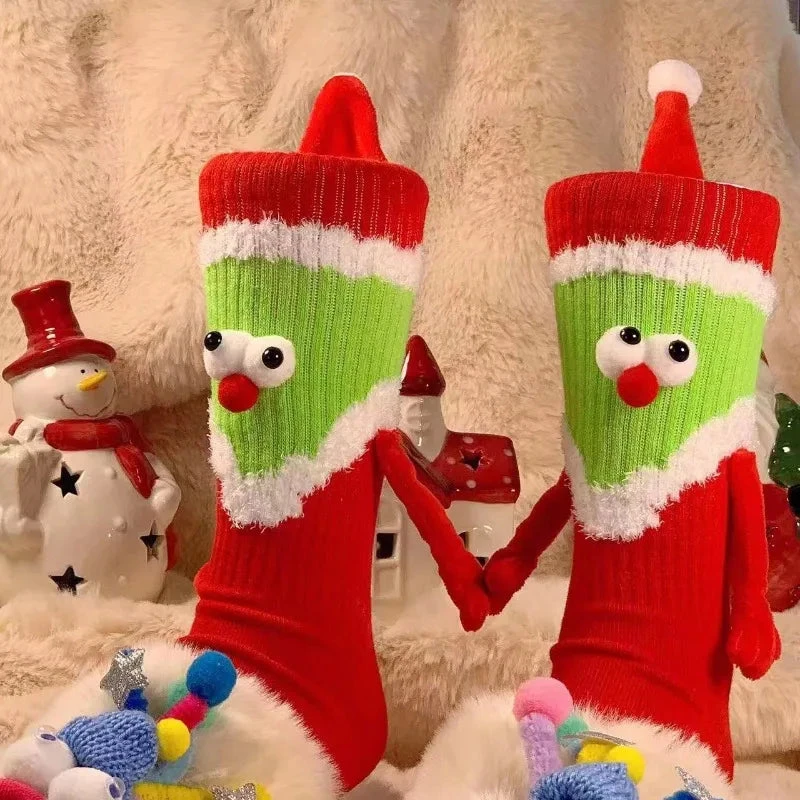 Christmas Socks With Magnetic Hands