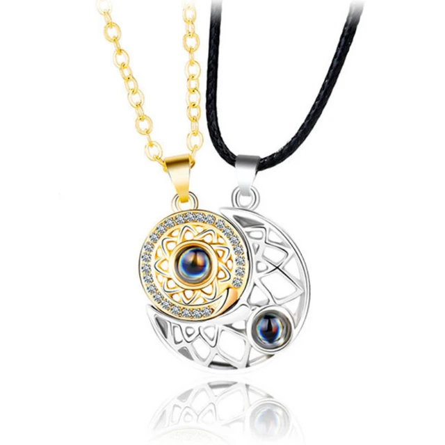 100 Languages I Love You Projection Couples Necklace - Image 12