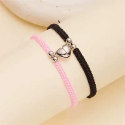 Couple Heart Magnetic Bracelet