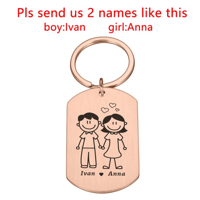 Couple Keychains With Names - Image 4