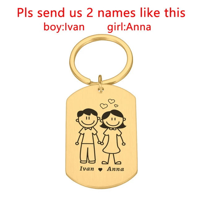 Couple Keychains With Names - Image 5
