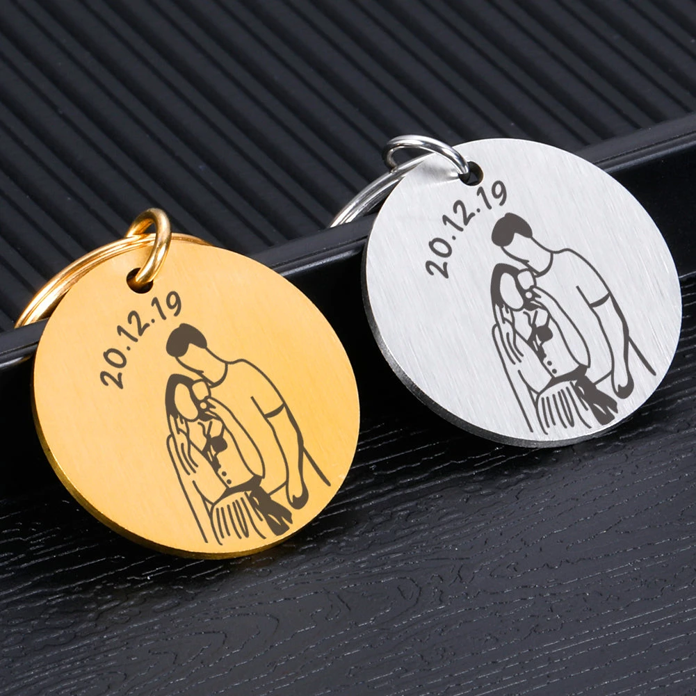 Couple Keychains With Names - Image 3