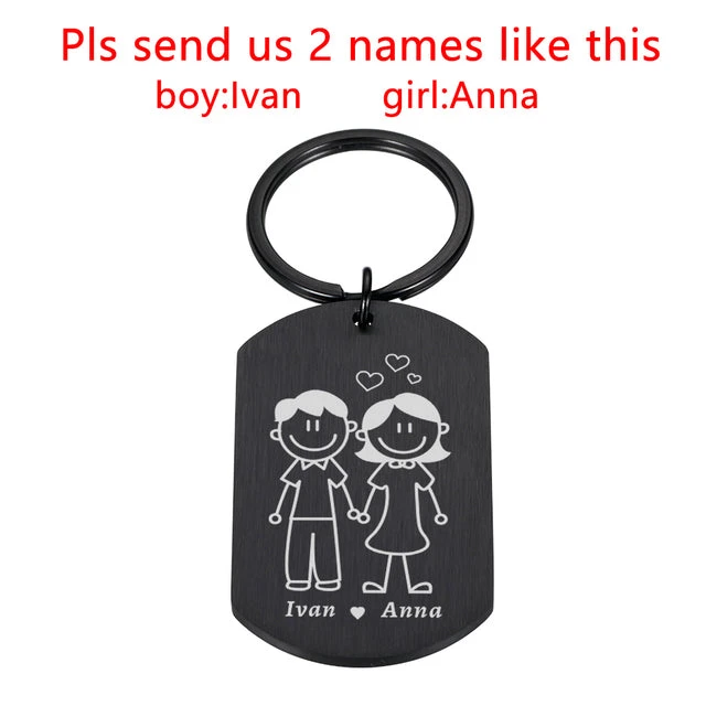 Couple Keychains With Names - Image 6