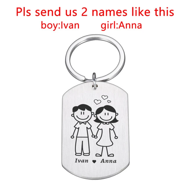 Couple Keychains With Names - Image 7