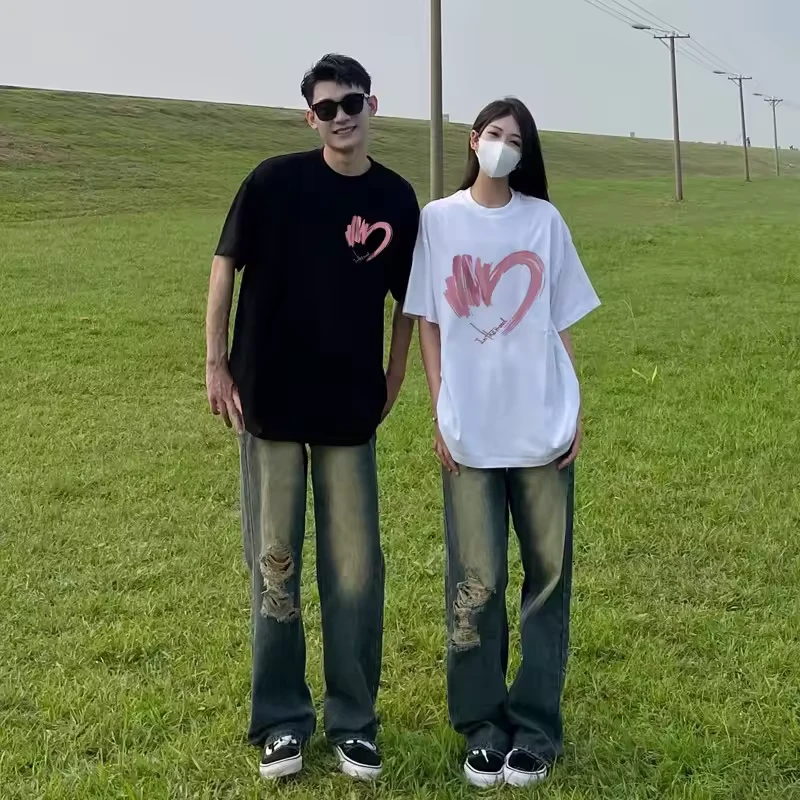 Couple Shirt Heart Design - Image 3