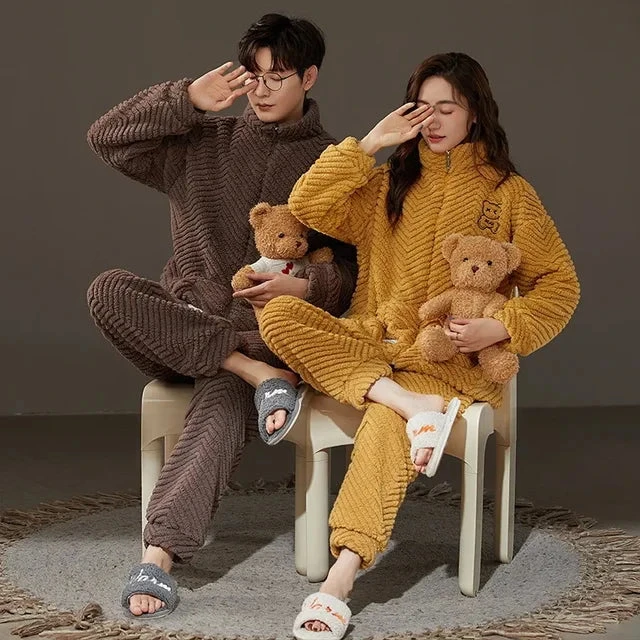 Couple Velvet Pajama Set - Image 5
