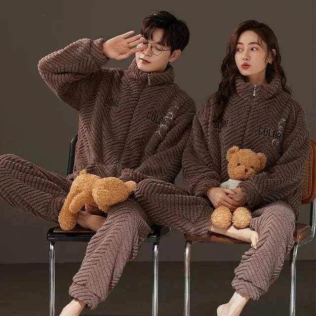 Couple Velvet Pajama Set - Image 6