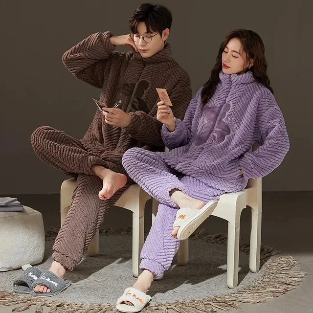 Couple Velvet Pajama Set - Image 9