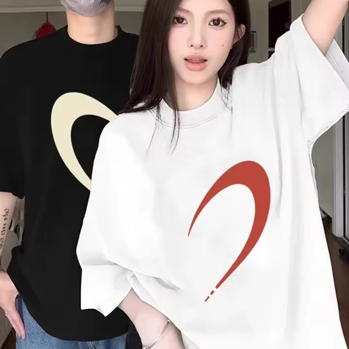 Couples Half Heart T Shirts - Image 2