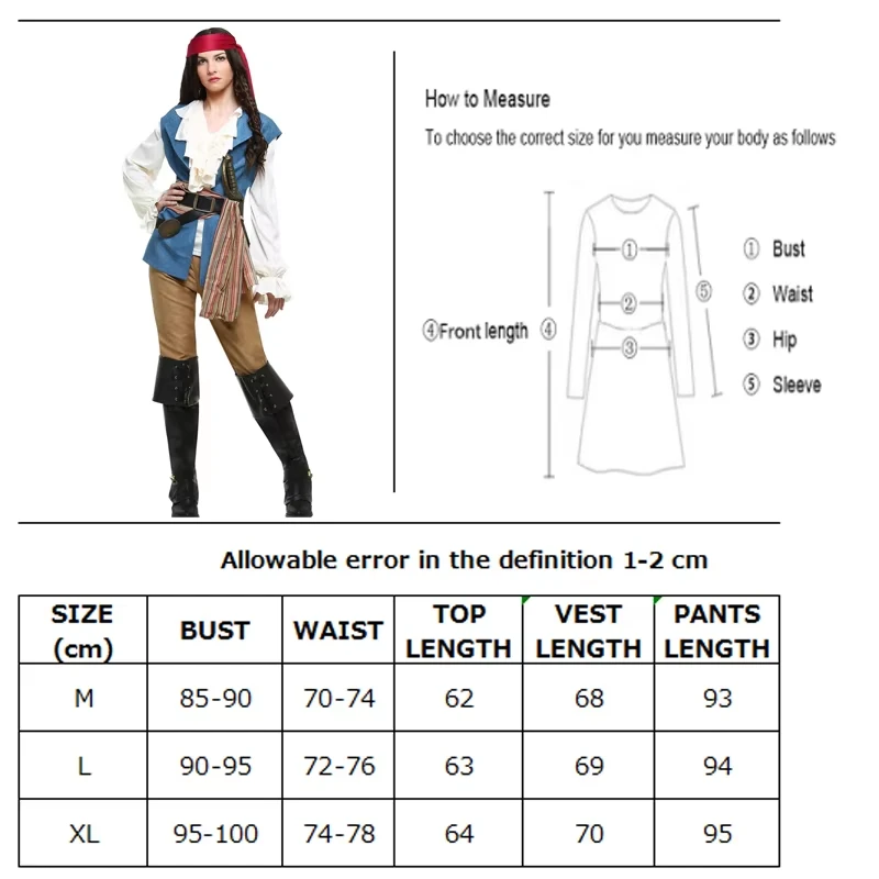 Couples Halloween Pirate Costumes - Image 5