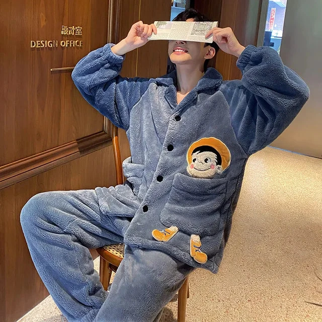 Couples Matching Flannel Pajamas - Image 9