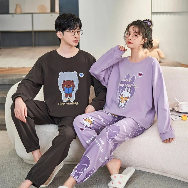 Cute Couples Matching Pajama Sets - Image 6