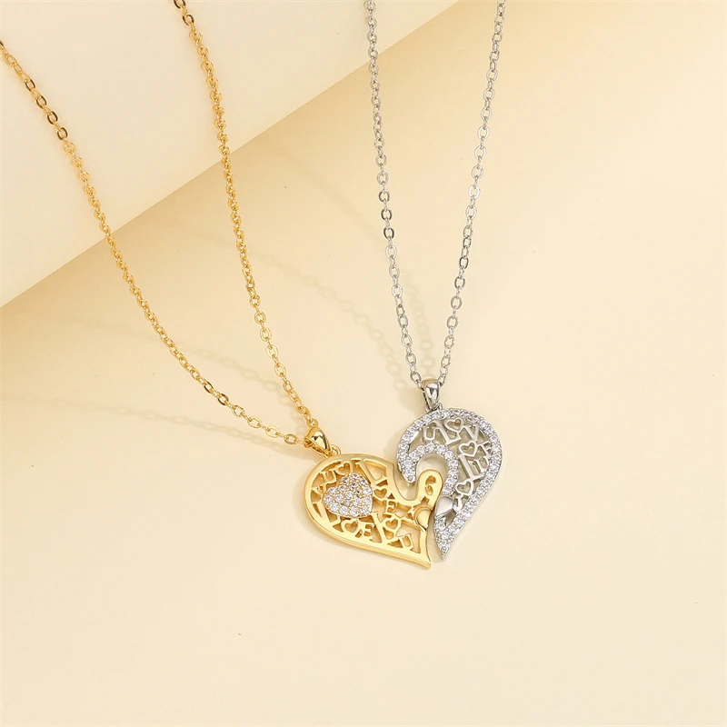 Cute Heart Necklace For Couples - Image 4
