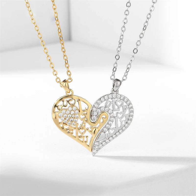 Cute Heart Necklace For Couples - Image 3