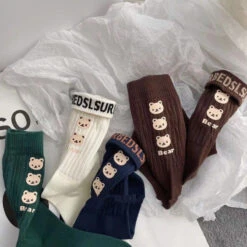 Cute Bear Socks For Couples
