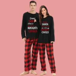 Dear Santa He's The Naughty One Pajamas