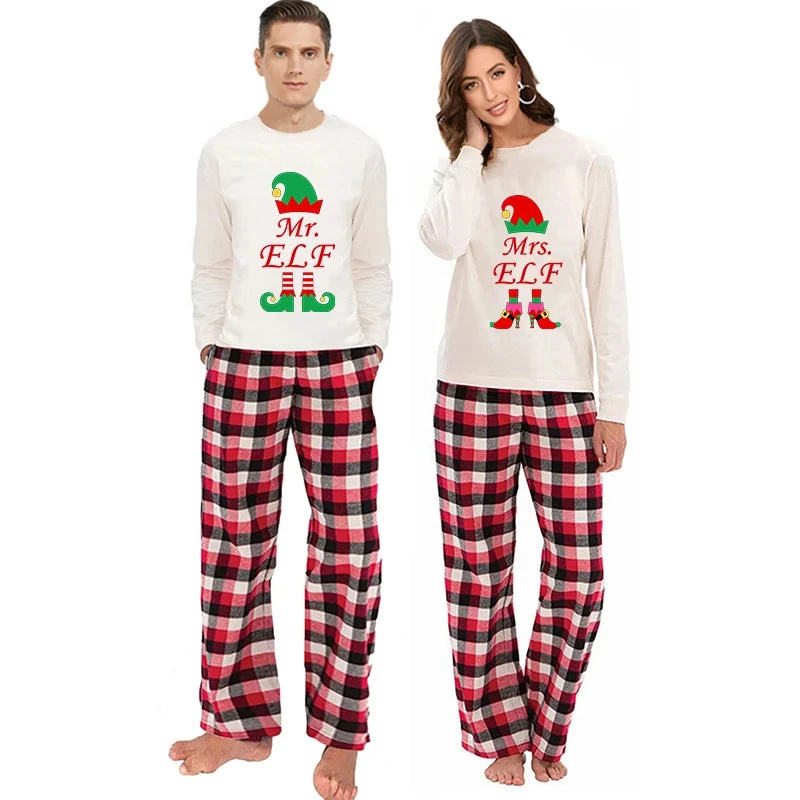 Elf Christmas Couple Pajamas - Image 5
