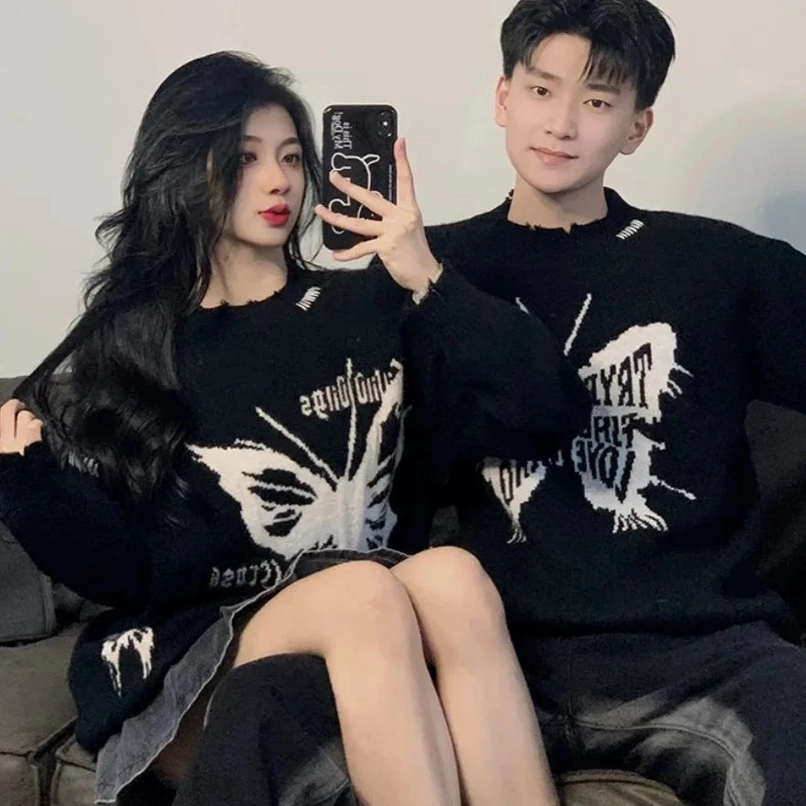 Gothic Sweater For Couples - Image 5