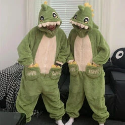 Green Dino Onesie