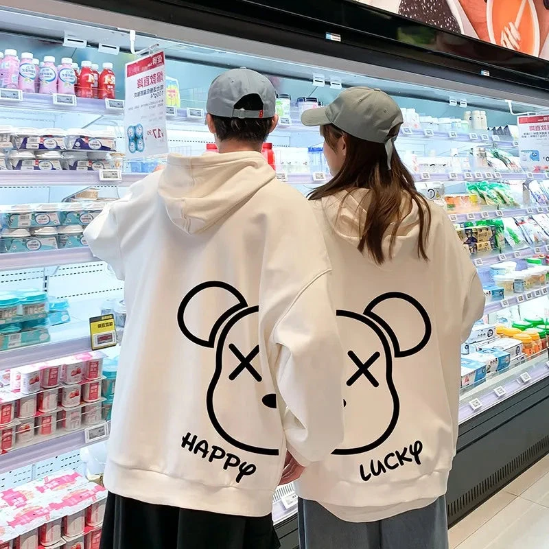 Harajuku Cute Matching Hoodies For Couples - Image 5