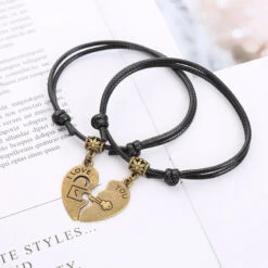 Heart Lock And Key Bracelet