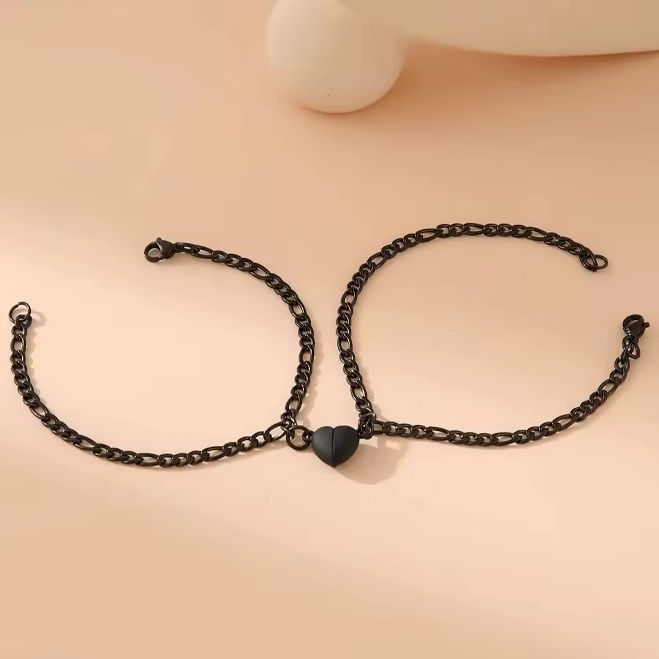 Heart Magnetic Bracelets For Couples - Image 4