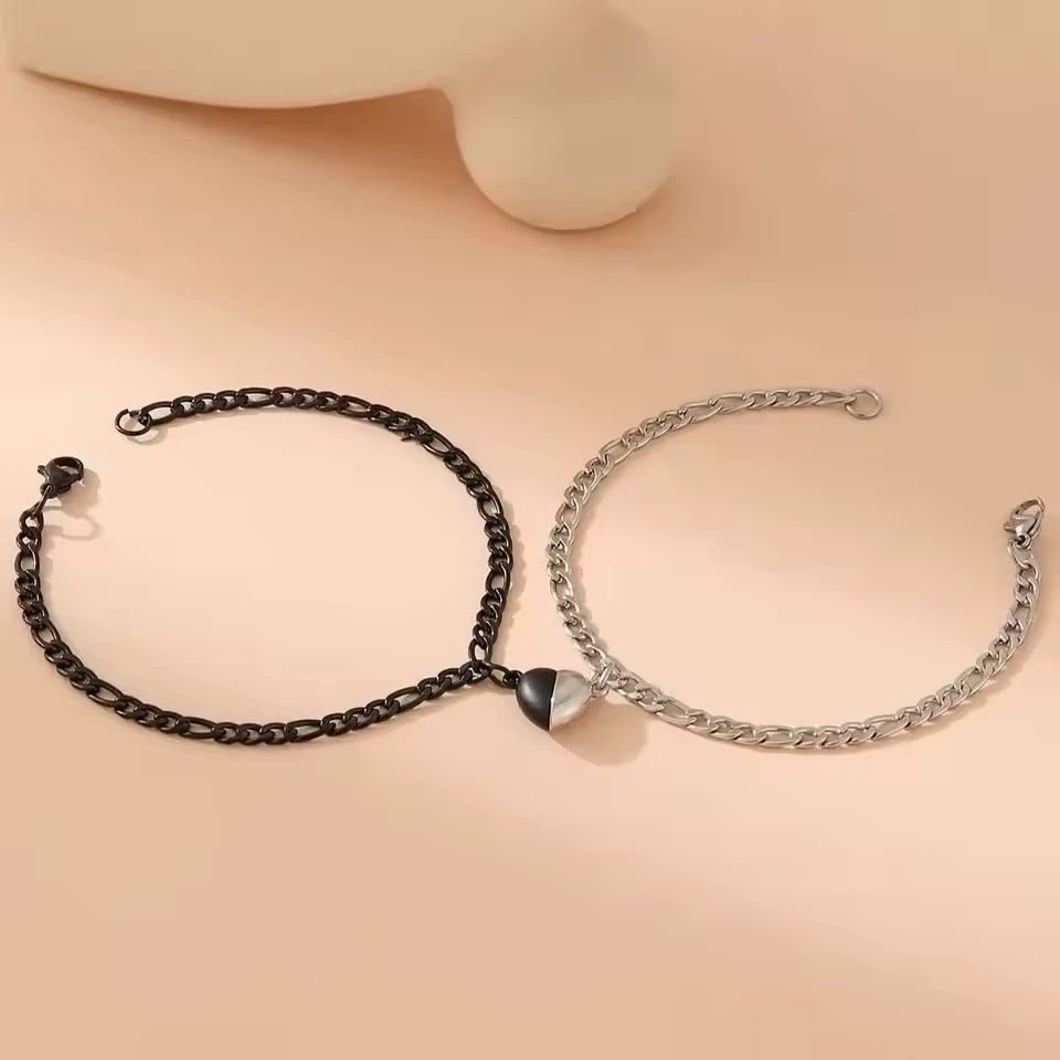 Heart Magnetic Bracelets For Couples - Image 5