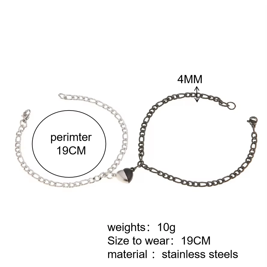 Heart Magnetic Bracelets For Couples - Image 6