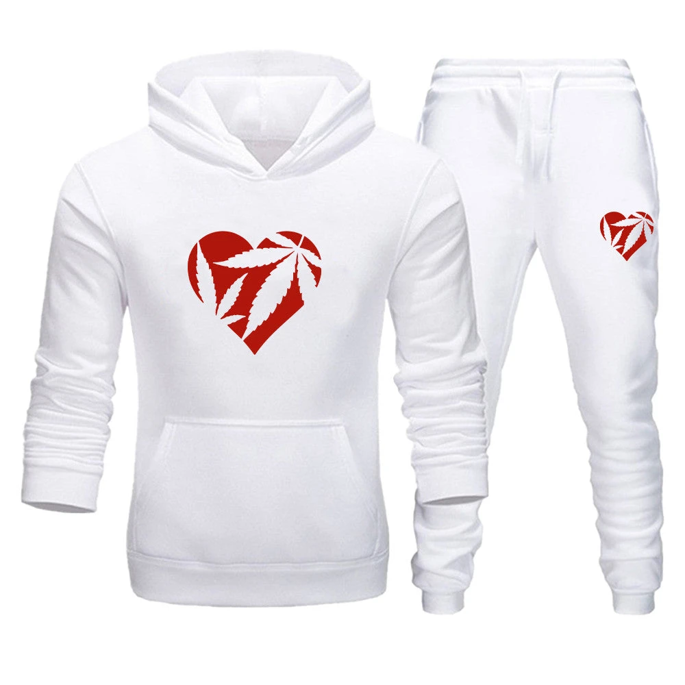 Heart Matching Couple Tracksuits - Image 3
