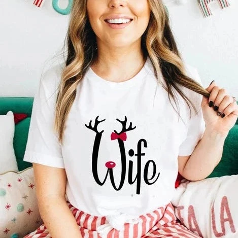 Hubby Wife Christmas Shirt - Image 2