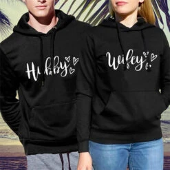 Hubby Wifey Matching Hoodies