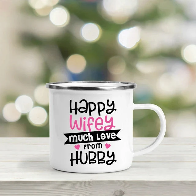 Hubby And Wifey Coffee Mugs - Image 2