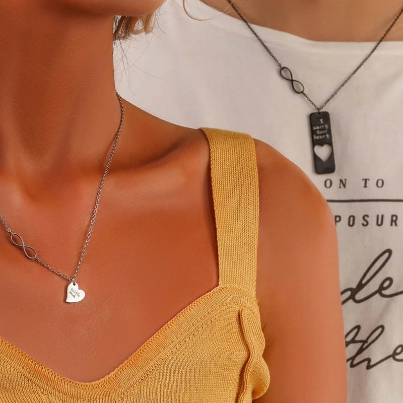 I Carry Your Heart Couple Necklace - Image 4