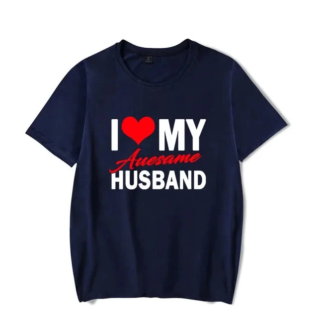 I Love My Awesome Husband Shirt - Image 9