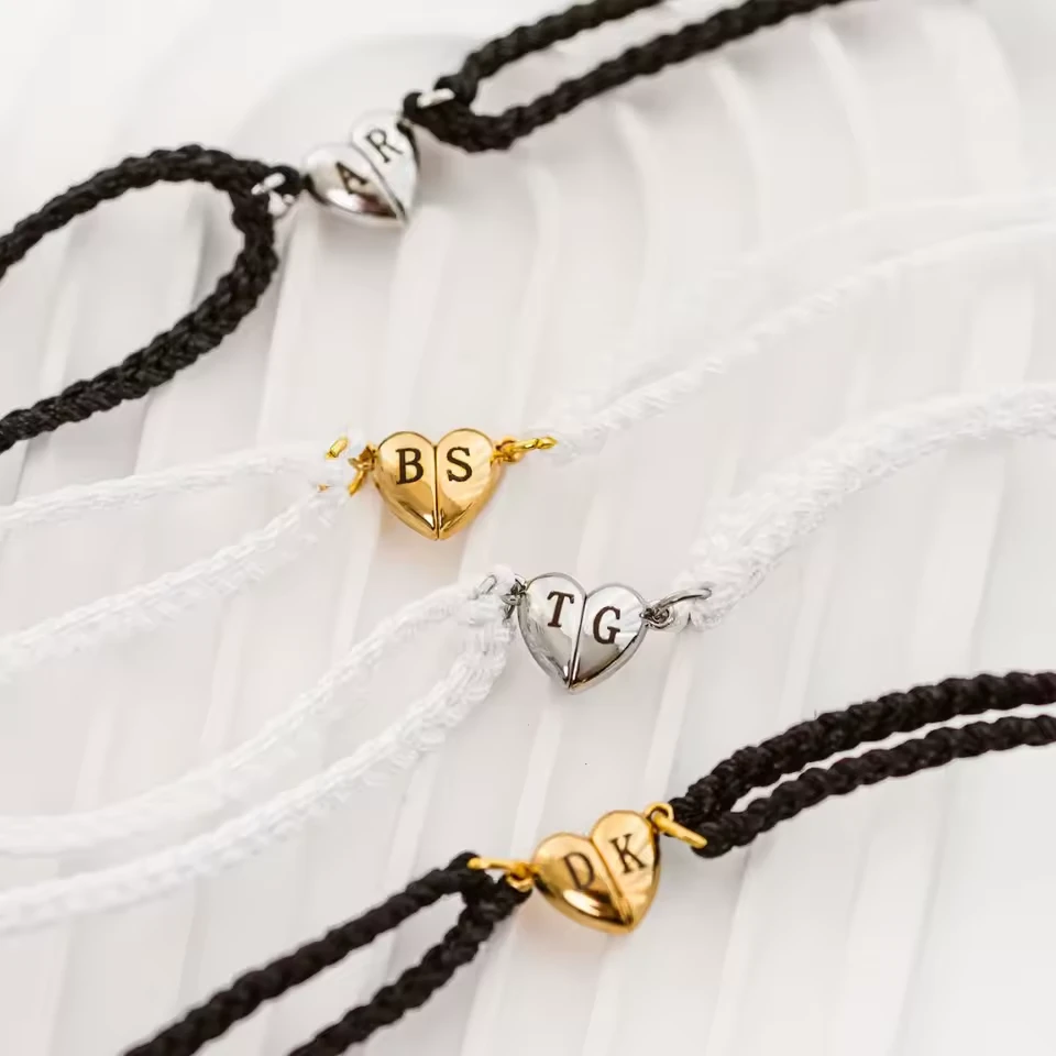 Initial Magnetic Heart Bracelet - Image 2