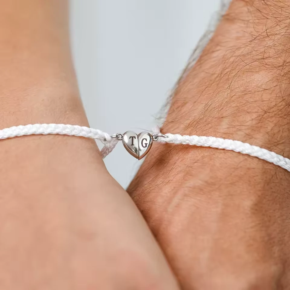 Initial Magnetic Heart Bracelet - Image 3