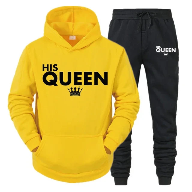 King Queen Matching Couple Tracksuits - Image 12