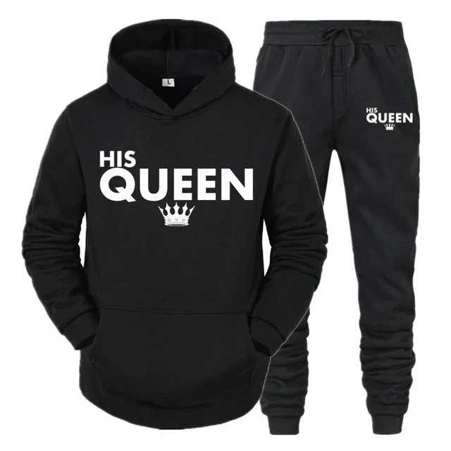 King Queen Matching Couple Tracksuits - Image 2