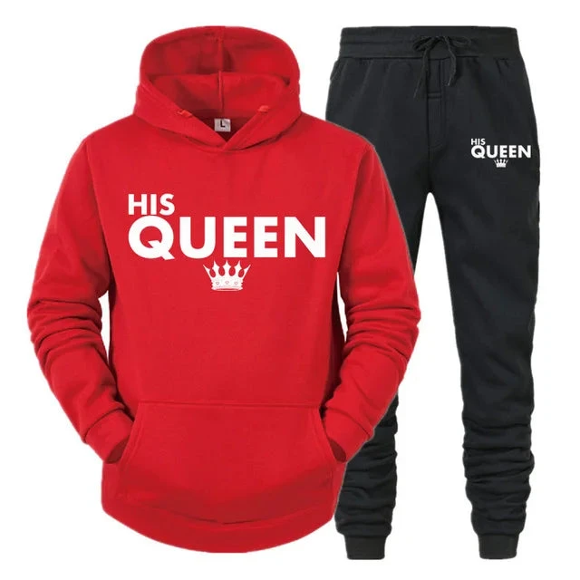 King Queen Matching Couple Tracksuits - Image 14
