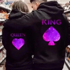 King And Queen Hoodies