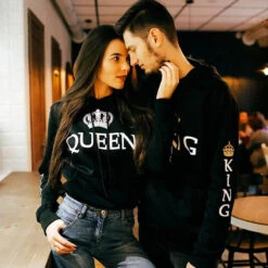 King And Queen Matching Hoodies