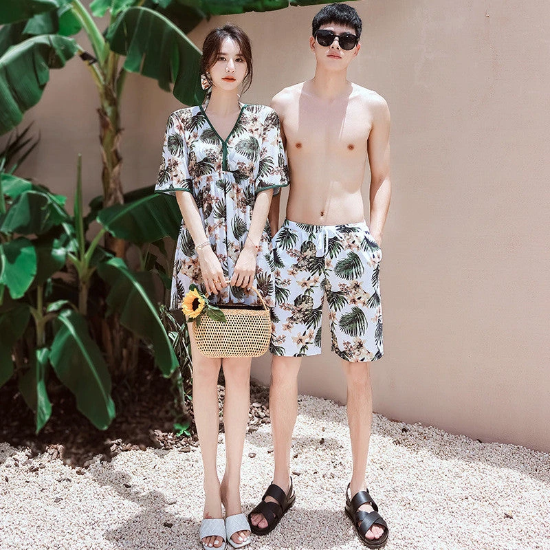 Leaf Couples Matching Swimwear - Image 3