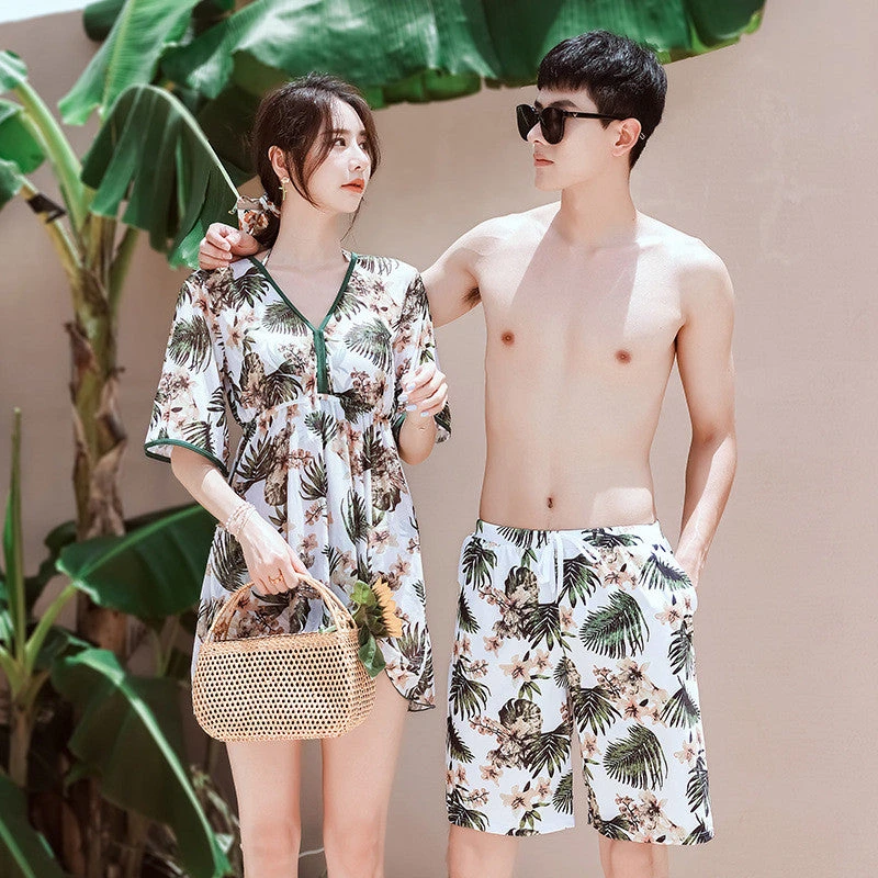 Leaf Couples Matching Swimwear - Image 6